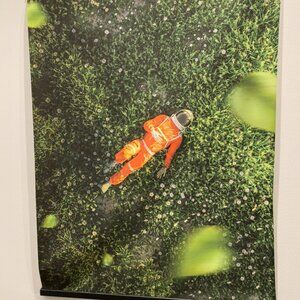 Large fabric/cloth poster with magnetic hanger - Astronaut